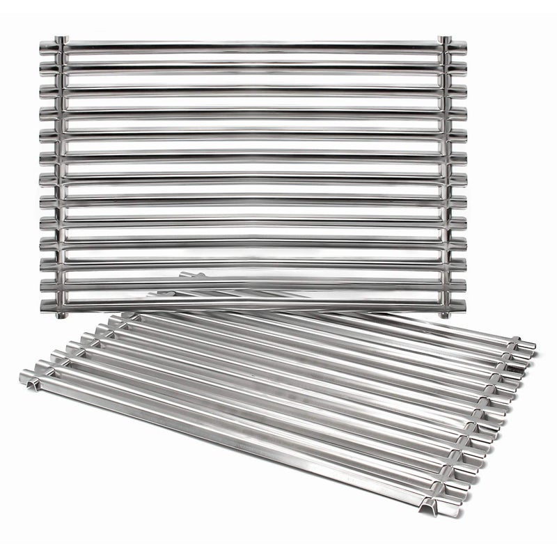 Hongso 65905 304 Stainless Steel Grill Grates for Weber Genesis Silver A, Spirit E & S 200 210 Series, Spirit 500 Gas Grill (with Side Control) replacement parts for 7521 7522 7523 65904, 15" x 11.25 - Image 1